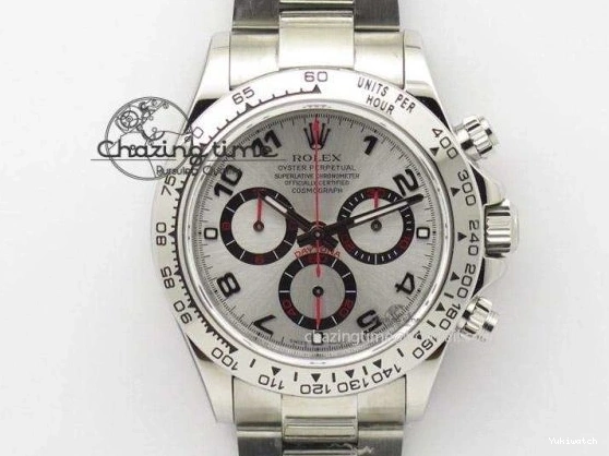 Clone Gray Gray Dial Space DIW Daytona Nylon Mission Textured Strap A4130 on 0228